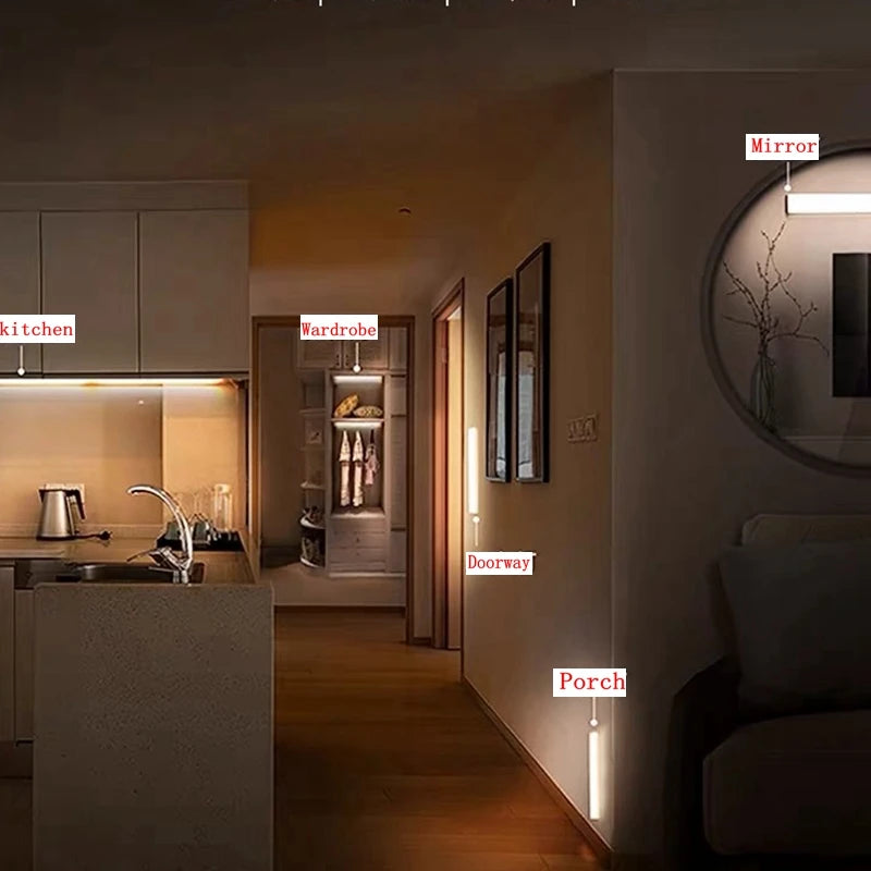 Luminária LED LightSense: Iluminação Inteligente Sem Fios (Recarregável) Original
